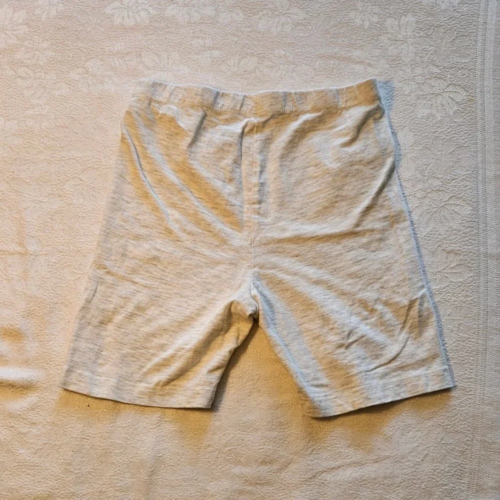 DKNY Girls Sz 5\6 Pink Grey Legging Shorts 2 Pair Cotton Spandex - Picture 5 of 6